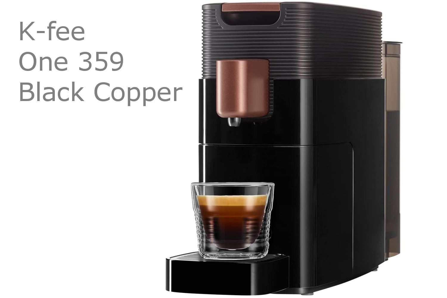 Kaffee Kapselmaschine K-fee One 359 Black Copper - Zweiter im Test Stiftung Warentest 12/2023