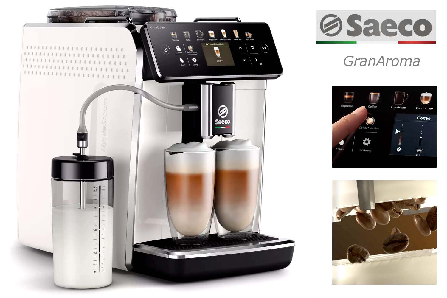 Kaffeevollautomat Saeco_GranAroma SM6580/00 - 6. Platz Stiftung Warentest 12/2023 - Bester Espresso im Test